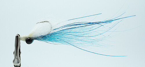 Texas Clouser Salt Jetty UV Clouser - Blue and White