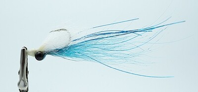 Texas Clouser Salt Jetty UV Clouser - Blue and White