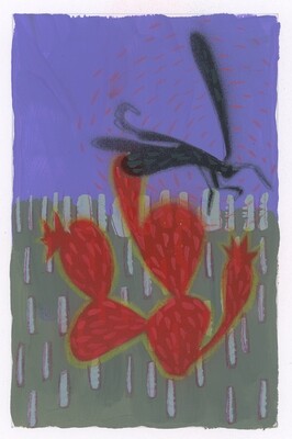 Fly Cactus Bug - Texas Artist Leslie Kregel