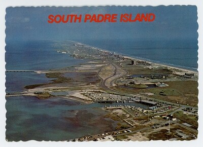 Texas Coast Vintage Postcard - South Padre Island 1970's