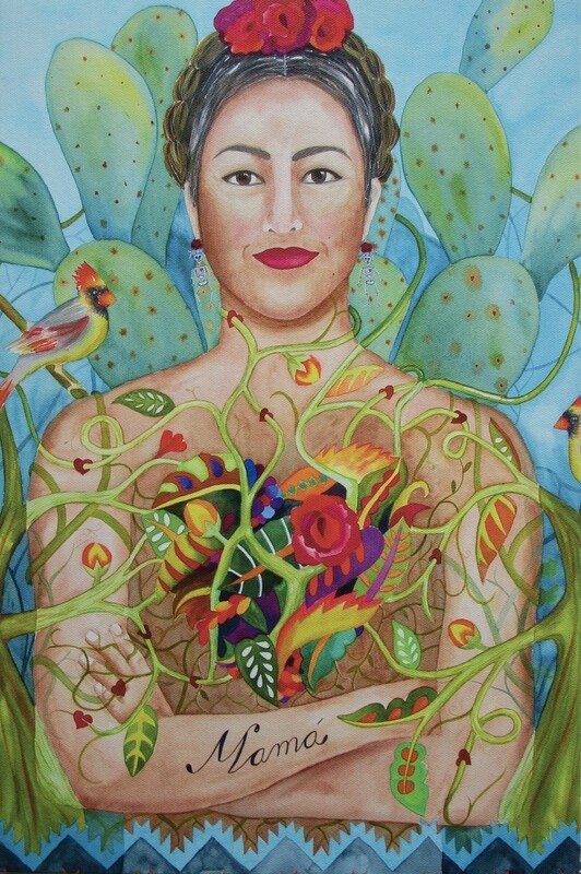 Mama - Full Wrap Reproduction by Texas Artist Aurora Cabrera