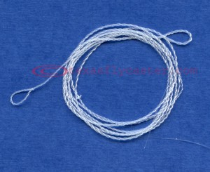 furled fly fishing leader