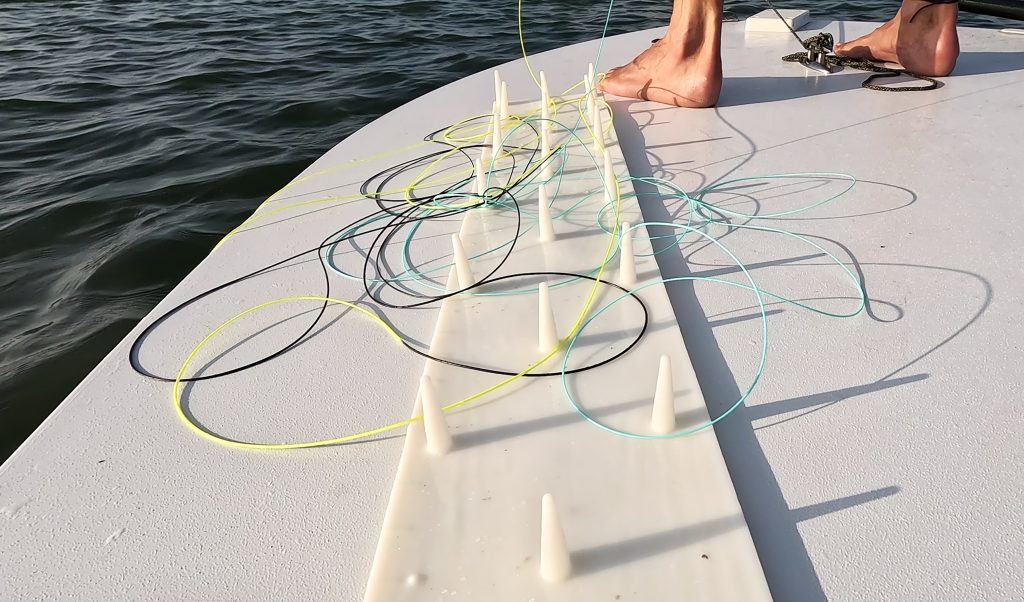 fly line management on deck