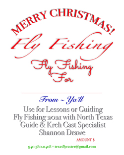 Fly Fishing gift Certificates