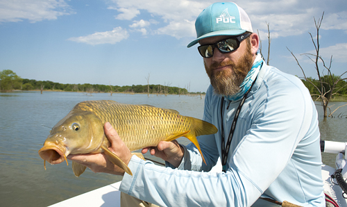 texas carp on fly lake ray roberts