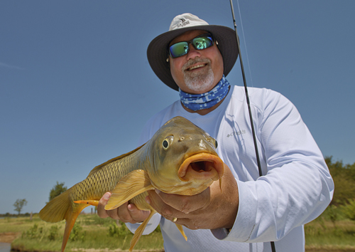 Ray Roberts carp on fly 2020