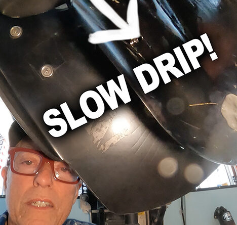 mercury lower unit drip